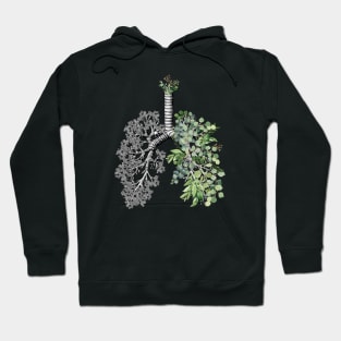 Lung Anatomy / Cancer Awareness 2 Hoodie